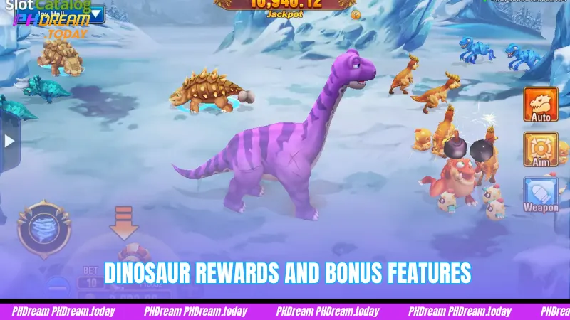 Dinosaur Rewards and Bonus Features