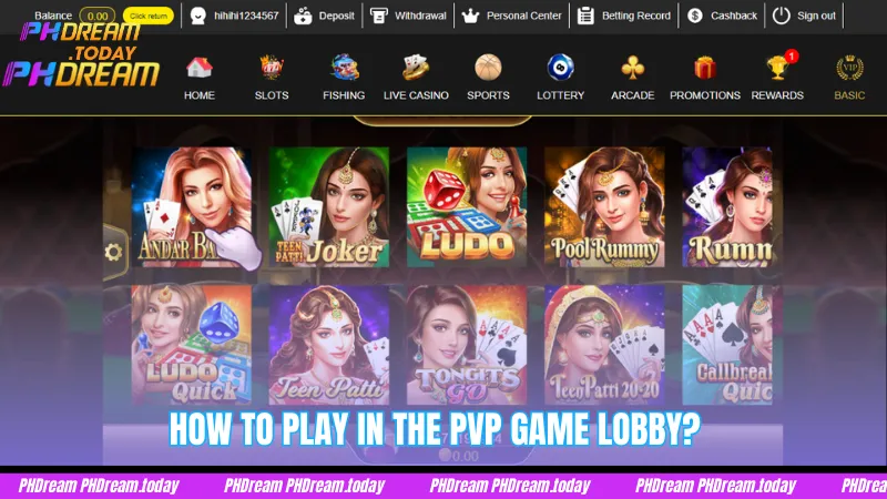 How to Play in the PVP Game Lobby?