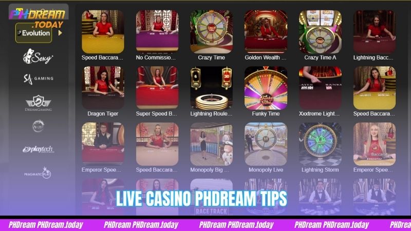 Live Casino PHDream Tips