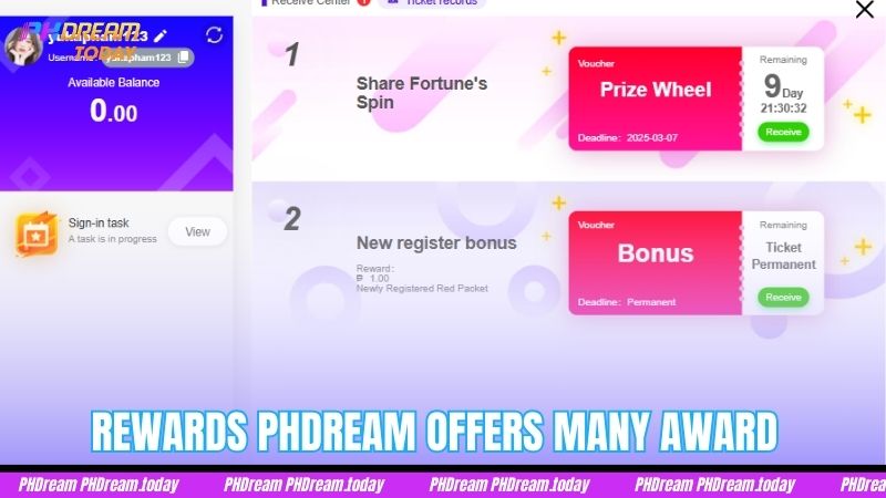 Rewards PHDream offers many award